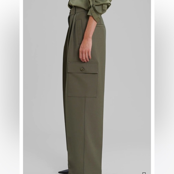 FRANKIE SHOP Maesa Cargo Trouser Pants Olive XS - Picture 5 of 14